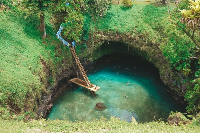 Samoa-Stepping Forward into the Past